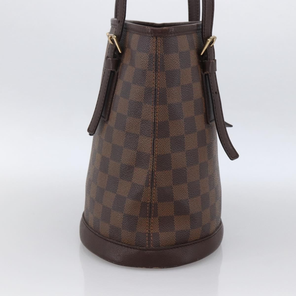 Louis Vuitton Marais Bucket Damier Ebene Brown Canvas Shoulder Bag Bag (Pre-Owned)