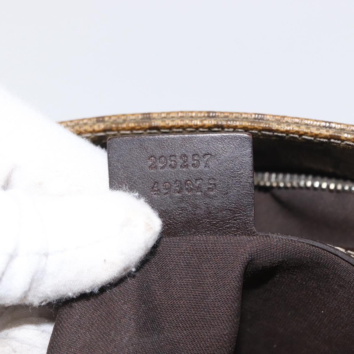 Gucci Flat Messenger Gg Coated Canvas Beige Pvc Shoulder Bag Bag (Pre-Owned)