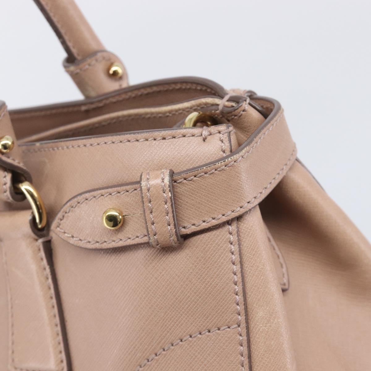 Salvatore Ferragamo Batik Leather Beige Leather Tote Bag Bag (Pre-Owned)