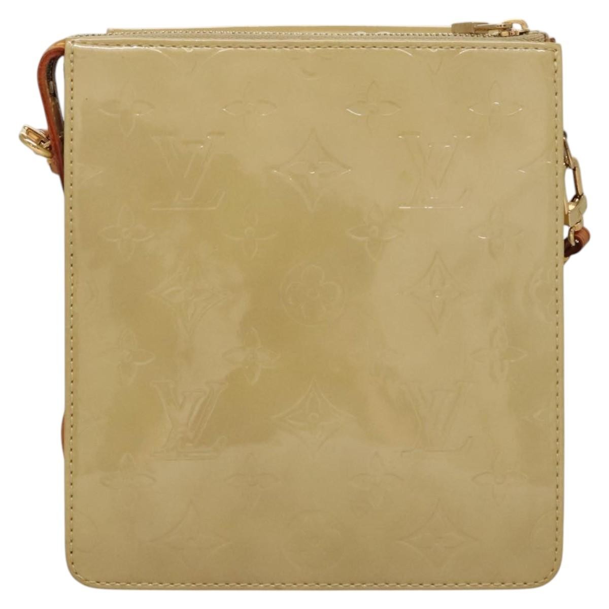 Louis Vuitton Mott Monogram Vernis Beige Patent_Leather Clutche & Pouche Bag (Pre-Owned)