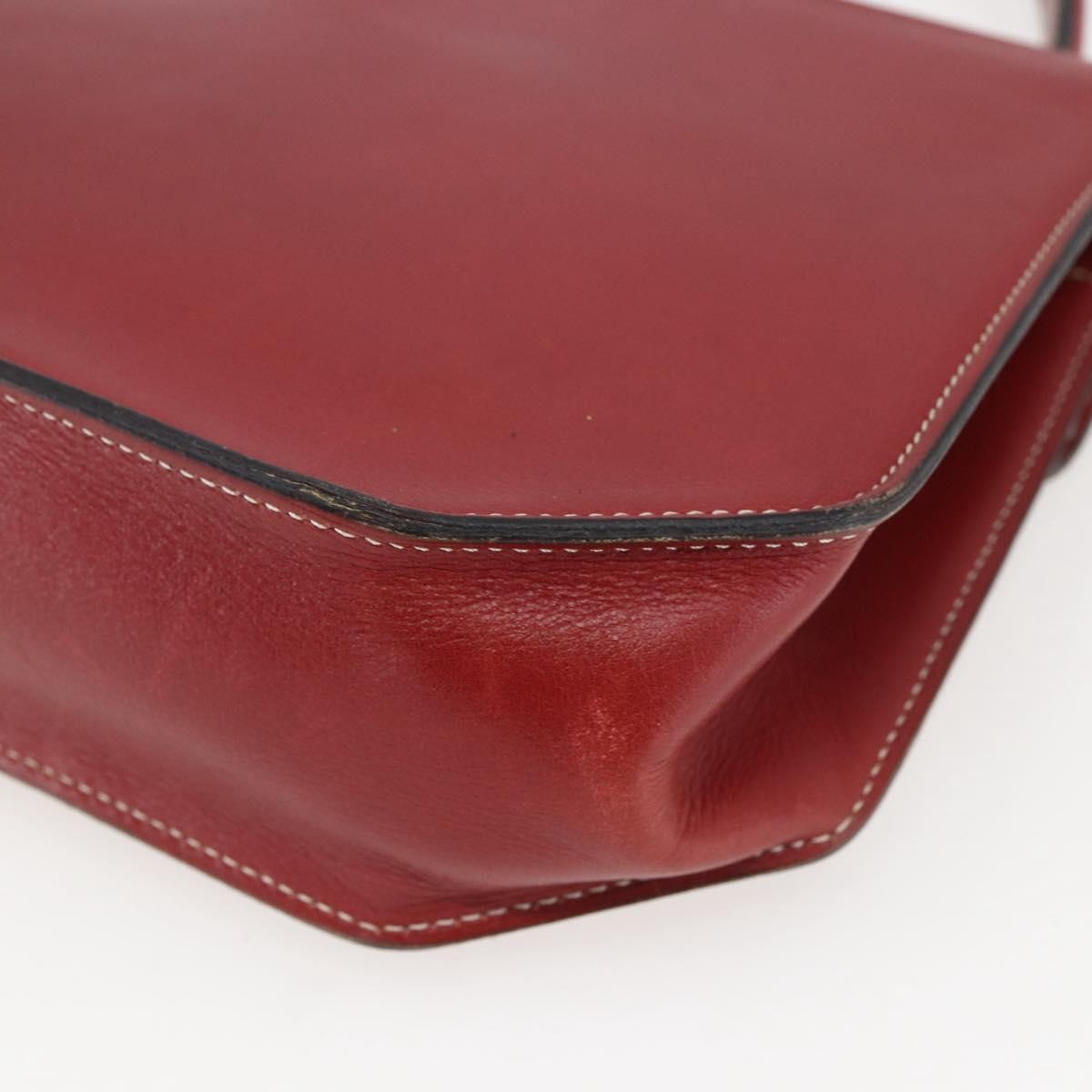 Christian Dior Vintage Leather Red Leather Handbag (Pre-Owned)