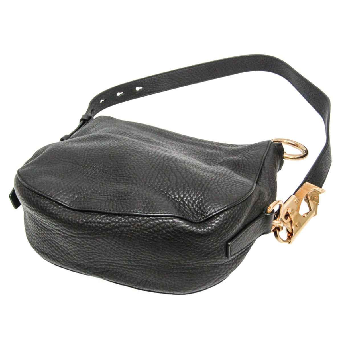 Burberry Zip Clutch Leather Black Leather Clutche & Pouche Bag (Pre-Owned)
