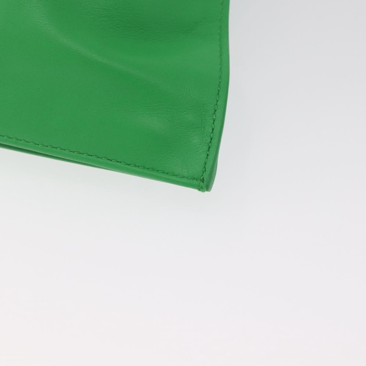 Bottega Veneta Bv Twist Leather Green Leather Handbag (Pre-Owned)