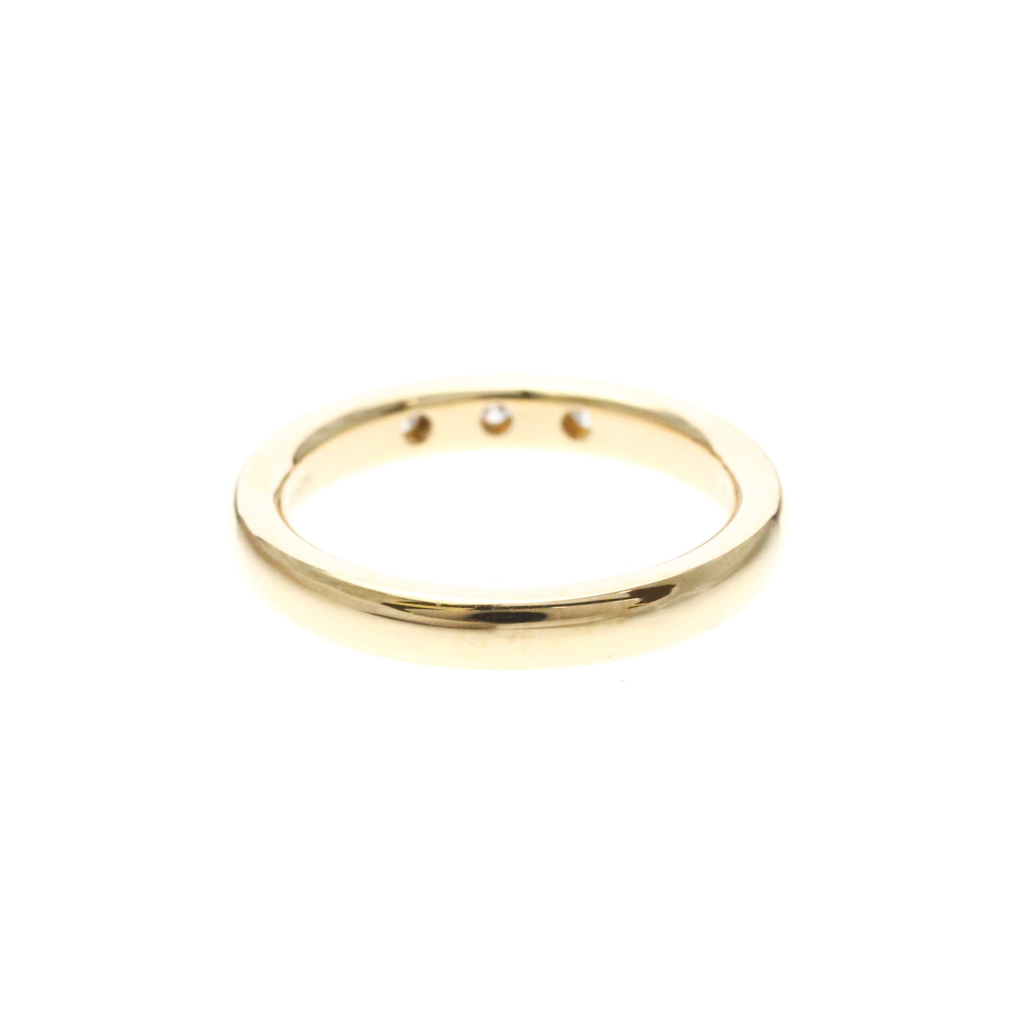 Tiffany & Co. Elsa Peretti 3 Diamond Stacking Band 18K Rose Gold With Diamonds Gold Rose_Gold Ring Jewelry (Pre-Owned)