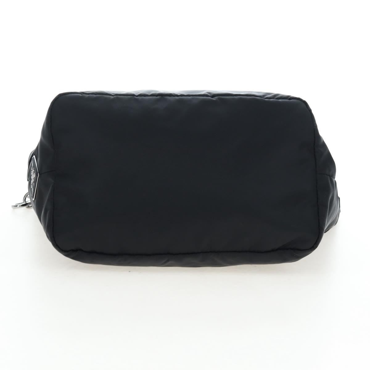 Prada Reversible Tote Nylon Black Nylon Handbag (Pre-Owned)