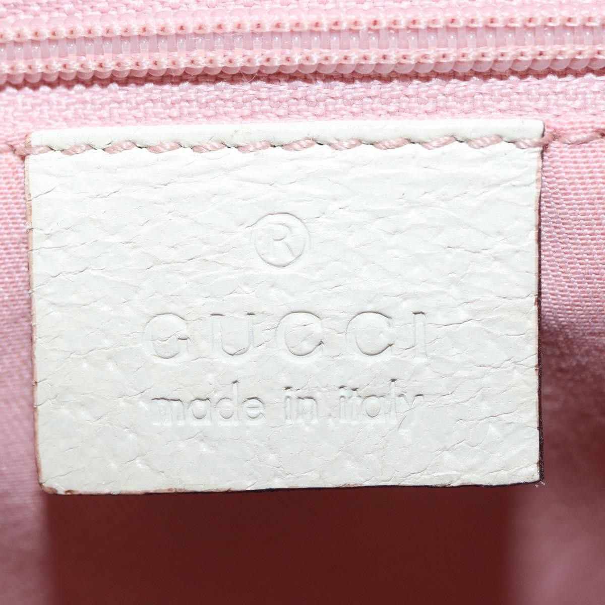 Gucci Web Handle Buckle Tote Gg Canvas And Leather Pink Canvas Tote Bag Bag (Pre-Owned)