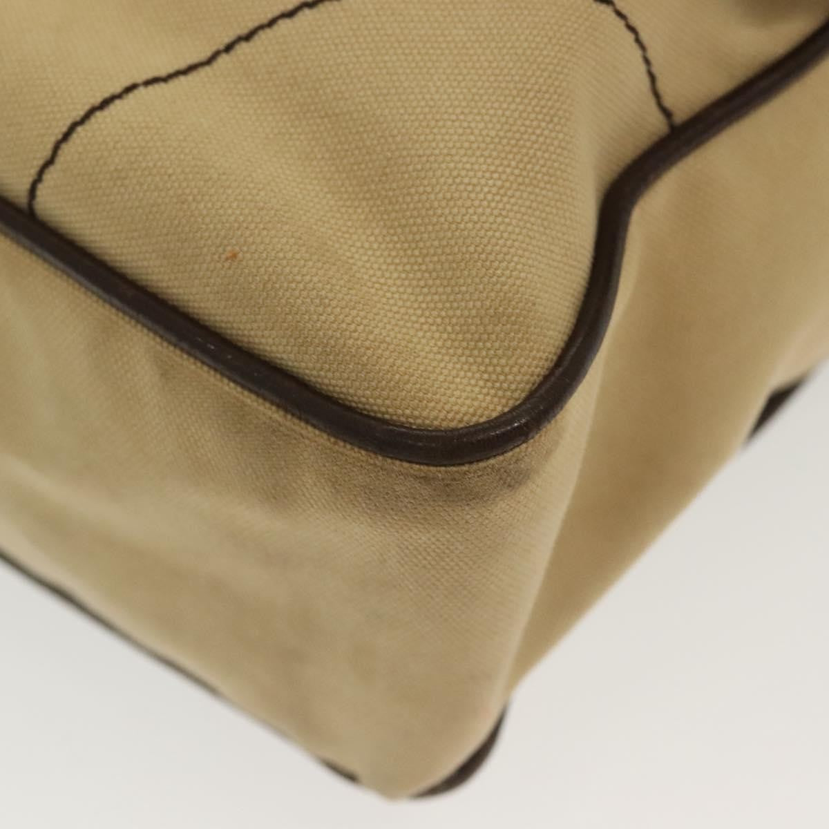 Prada Vintage Canvas Beige Canvas Shoulder Bag Bag (Pre-Owned)