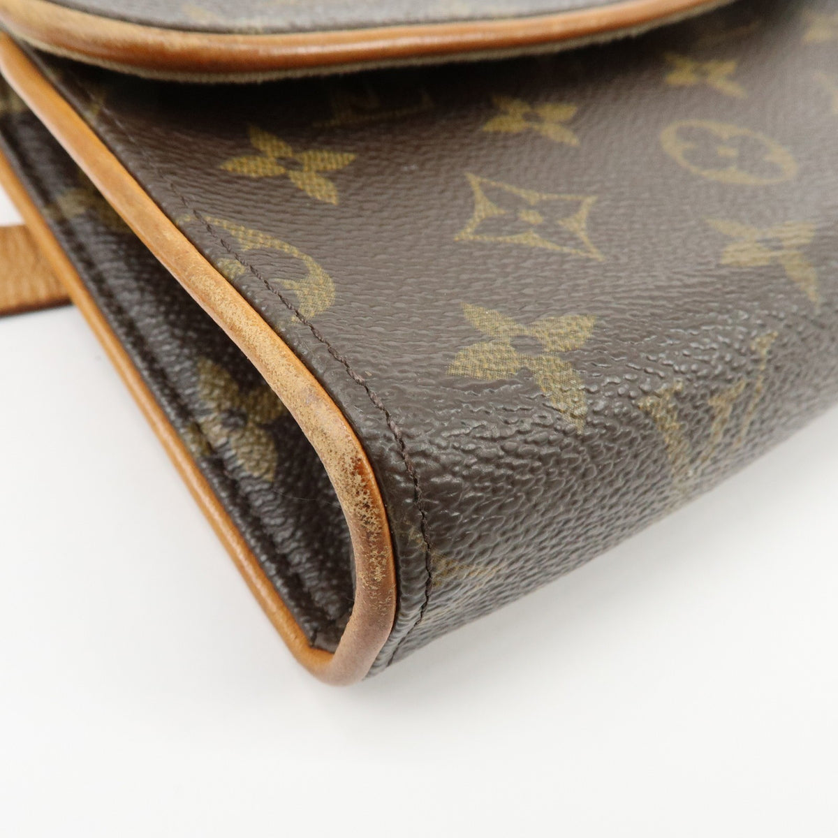 Louis Vuitton Florentine Waist Monogram Canvas Brown Canvas Handbag (Pre-Owned)
