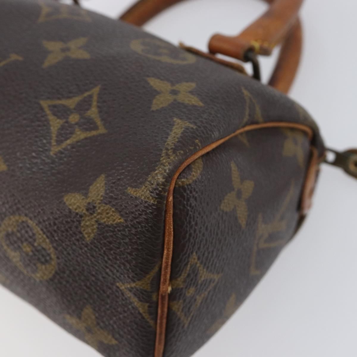Louis Vuitton Speedy Mini Hl Monogram Canvas Brown Canvas Handbag (Pre-Owned)