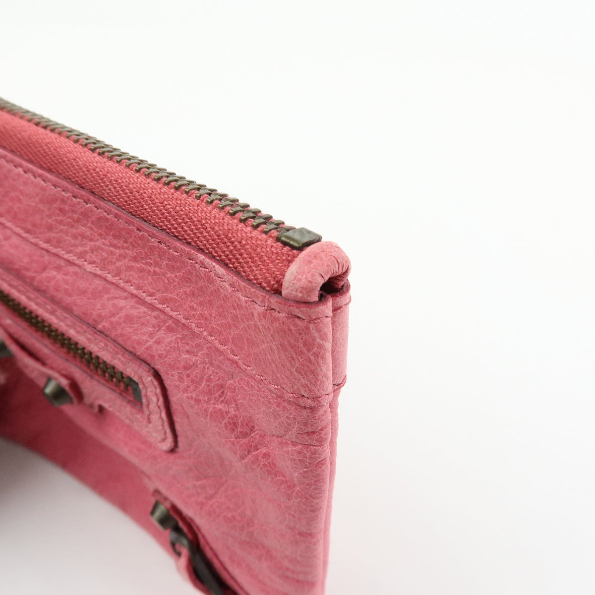 Balenciaga Classic Studs Reporter Leather Pink Leather Crossbody Bag Bag (Pre-Owned)