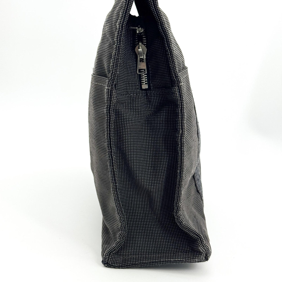 Hermes Fourre-Tout Herline Canvas Black Polyamide Tote Bag Bag (Pre-Owned)