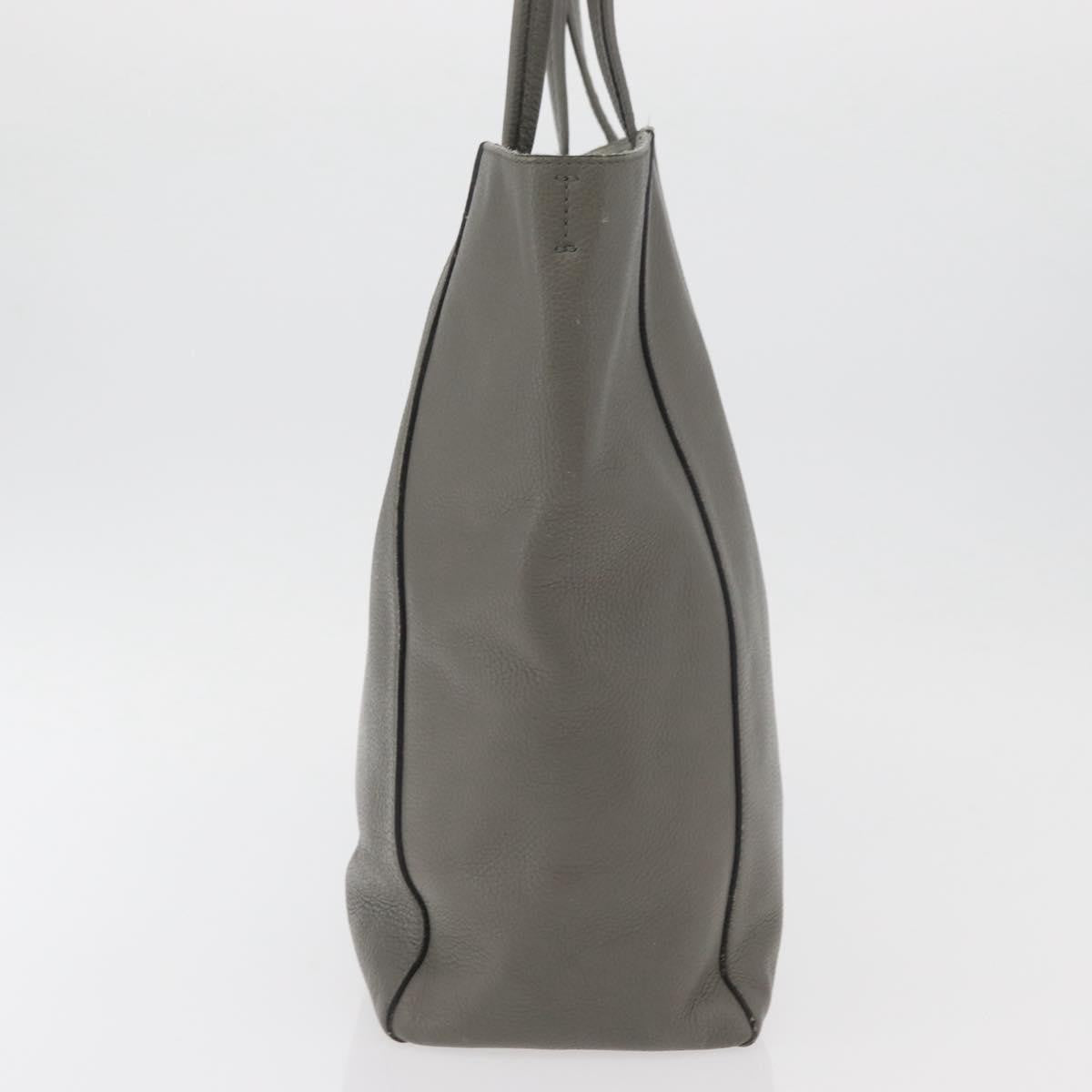 Celine Phantom Cabas Tote Leather Gray Leather Tote Bag Bag (Pre-Owned)