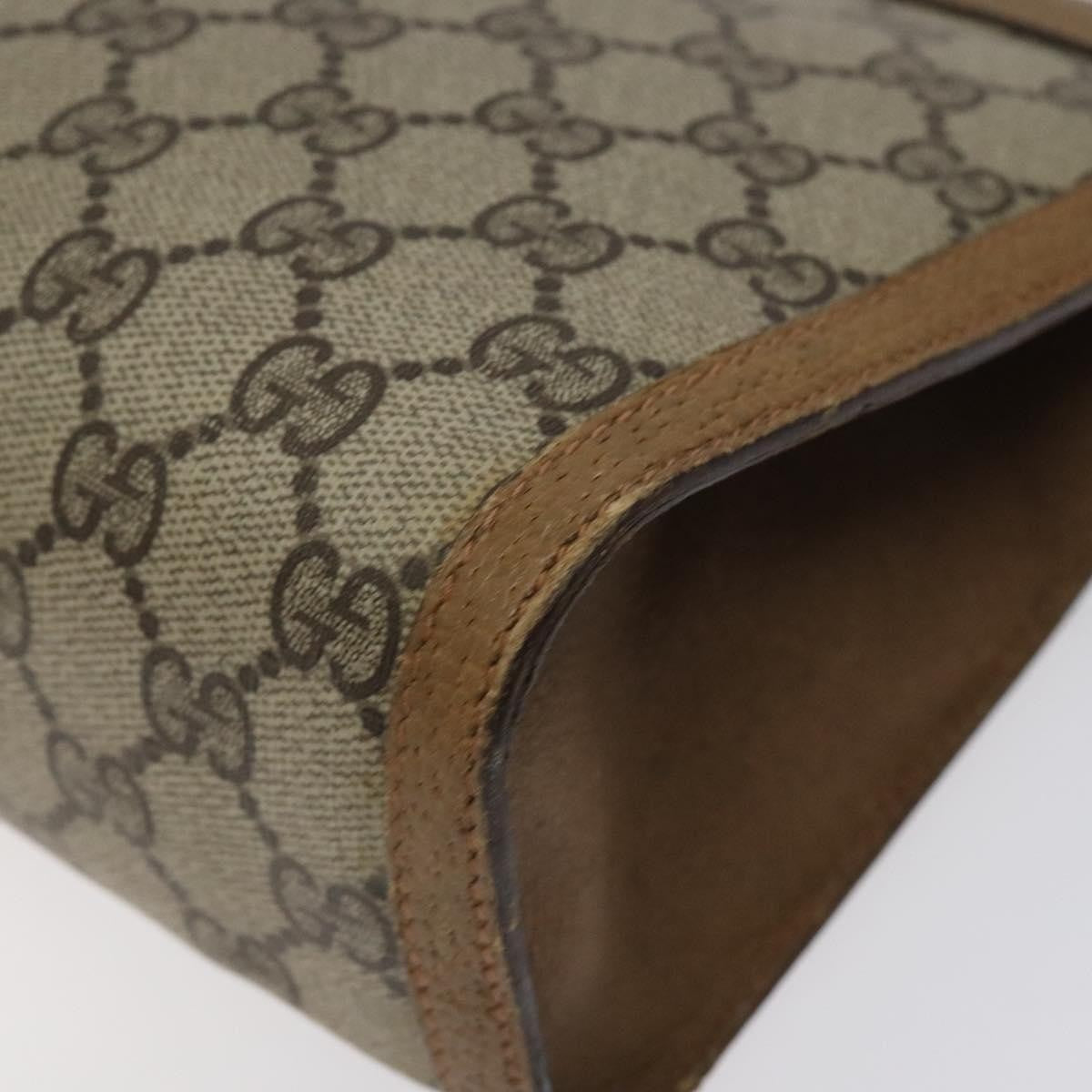 Gucci Sherry Line Canvas Beige Canvas Clutche & Pouche Bag (Pre-Owned)