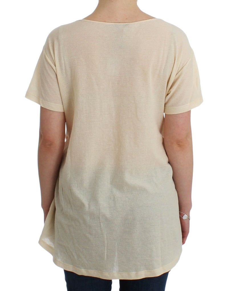 Ermanno Scervino Elegant White Maxi Cotton Women's T-Shirt