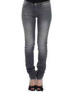 Ermanno Scervino Chic Gray Slim-Fit Skinny Women's Jeans