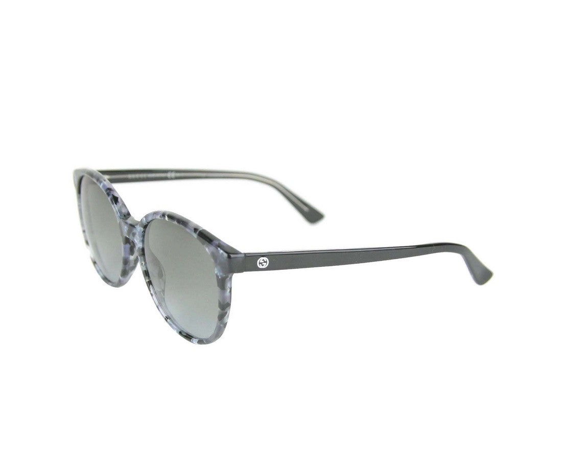 Gucci Unisex Black / Gray Plastic Round Frame Sunglasses G GG 3722/S 372819