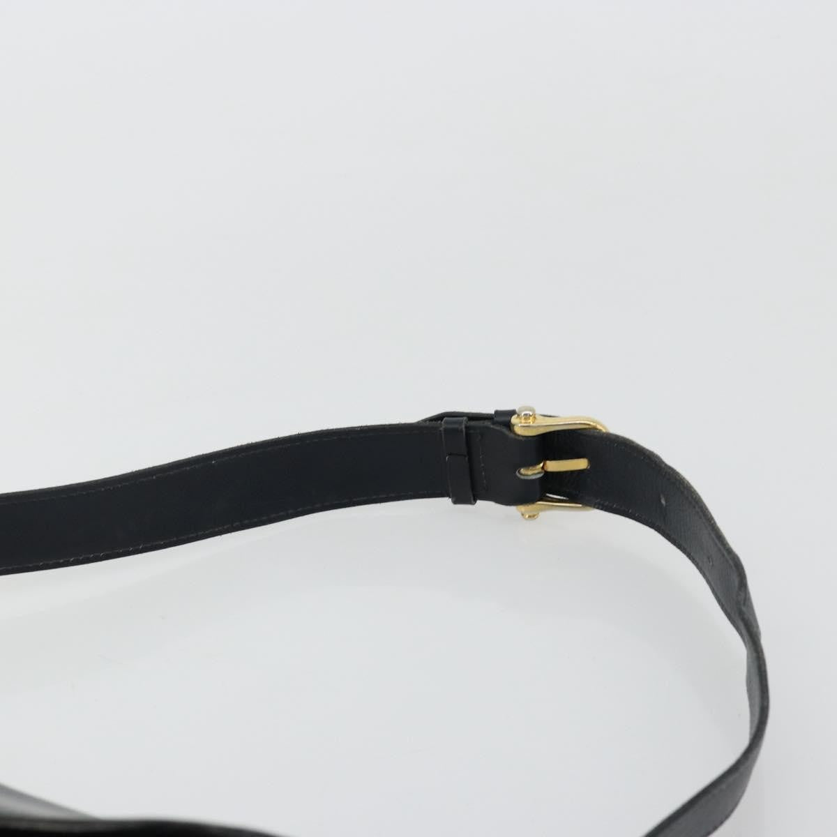 Celine Horse Carriage Leather Black Leather Shoulder Bag Bag (Pre-Owned)