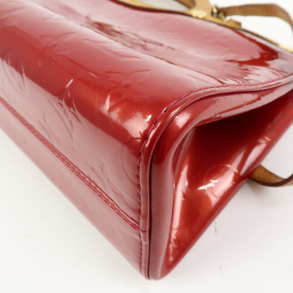 Louis Vuitton Roxbury Drive Monogram Vernis Red Patent_Leather Handbag (Pre-Owned)