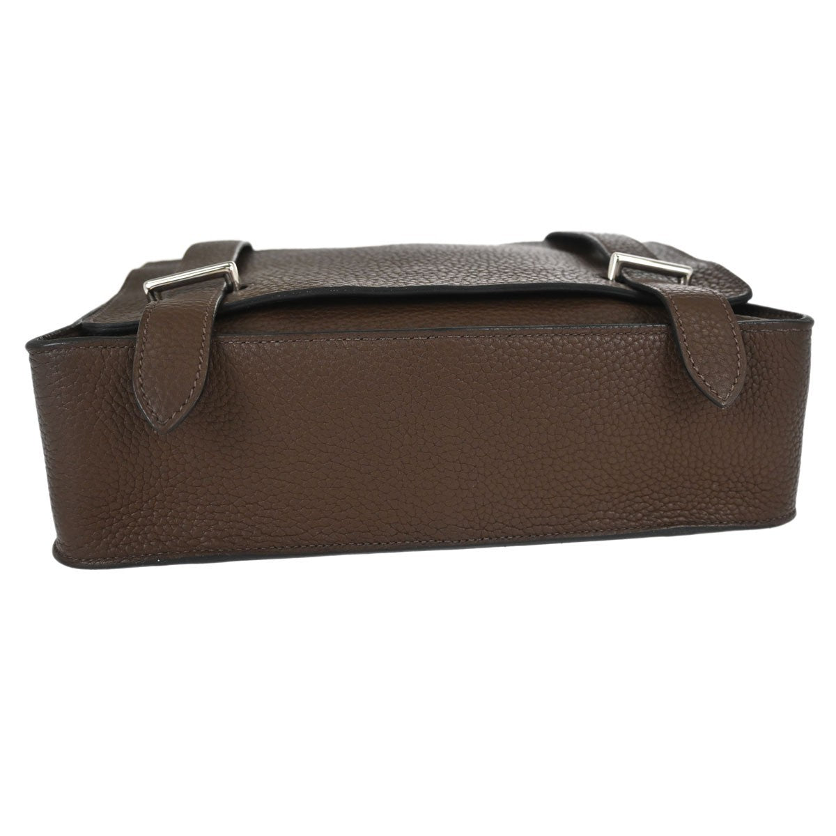 Hermes Steve Caporal Clemence Brown Calfskin Shoulder Bag Bag (Pre-Owned)