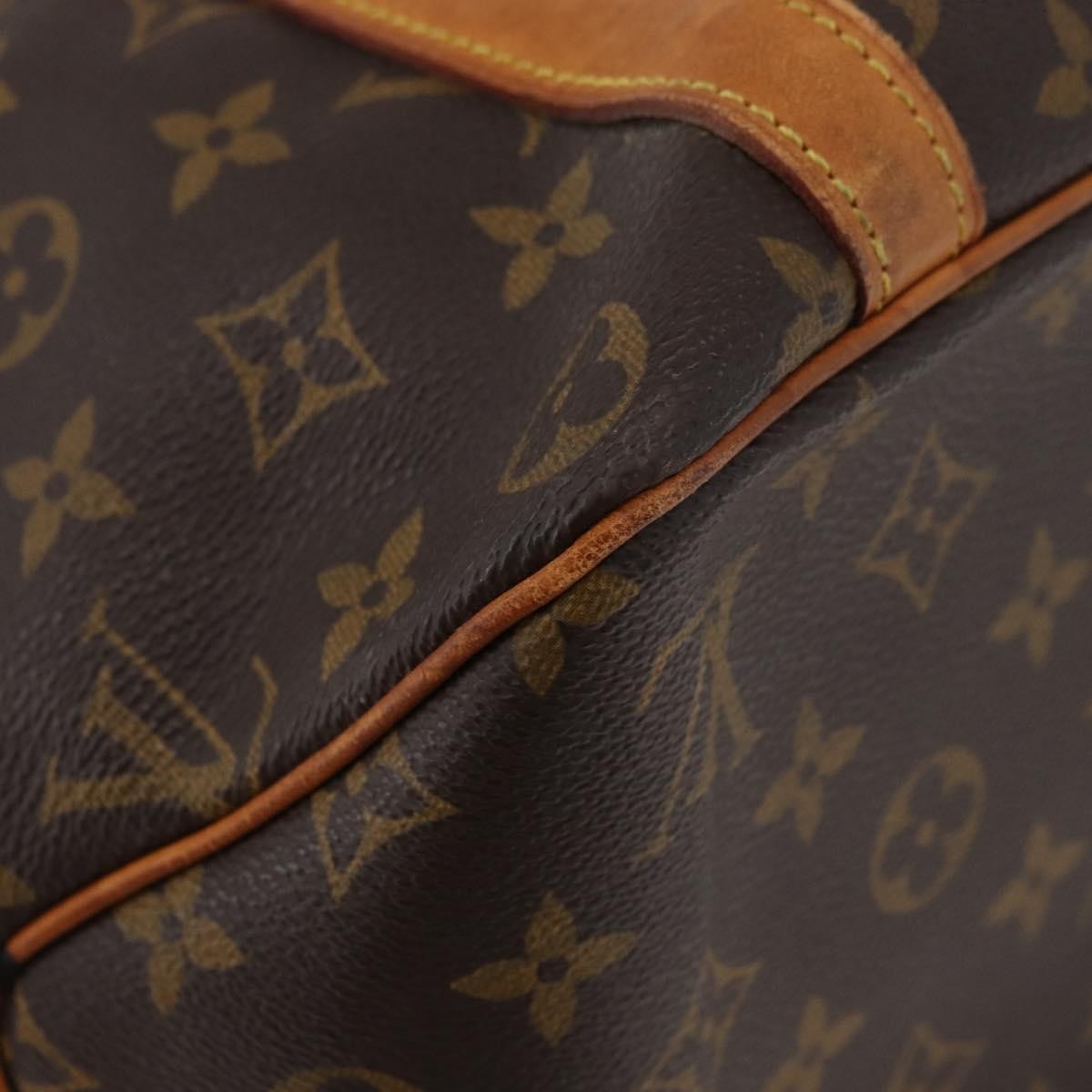 Louis Vuitton Shopping Sac Monogram Canvas Brown Canvas Handbag (Pre-Owned)