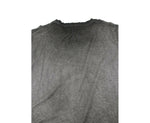 Saint Laurent Men's Grey Dyed Fine Knit Cotton T-shirt