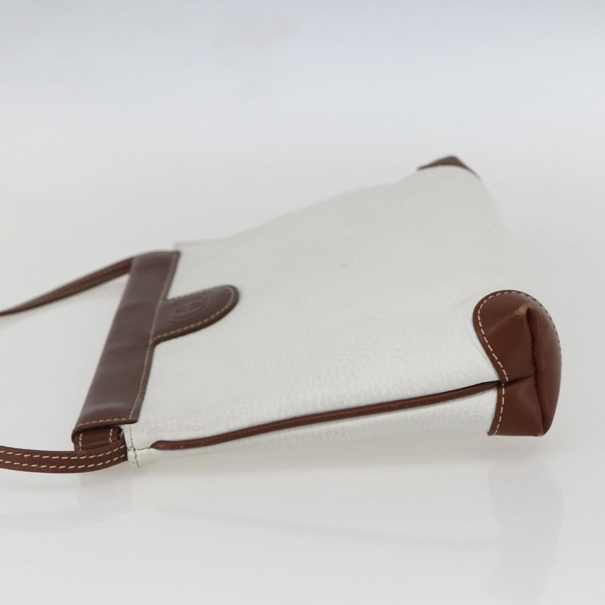 Gucci Vintage Leather White Leather Shoulder Bag Bag (Pre-Owned)