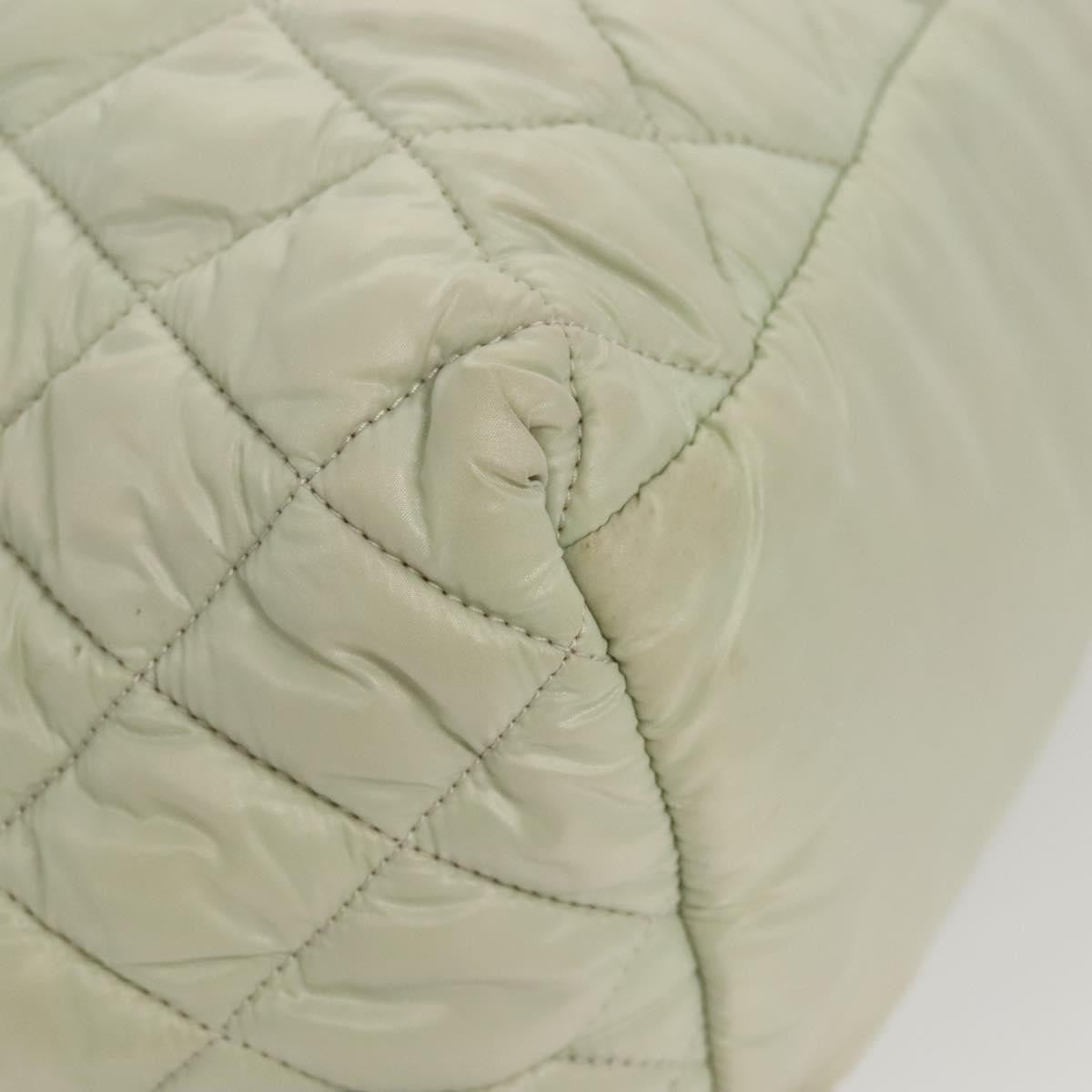 Chanel Coco Cocoon Reversible Quilted Nylon Gray Nylon Tote Bag Bag (Pre-Owned)