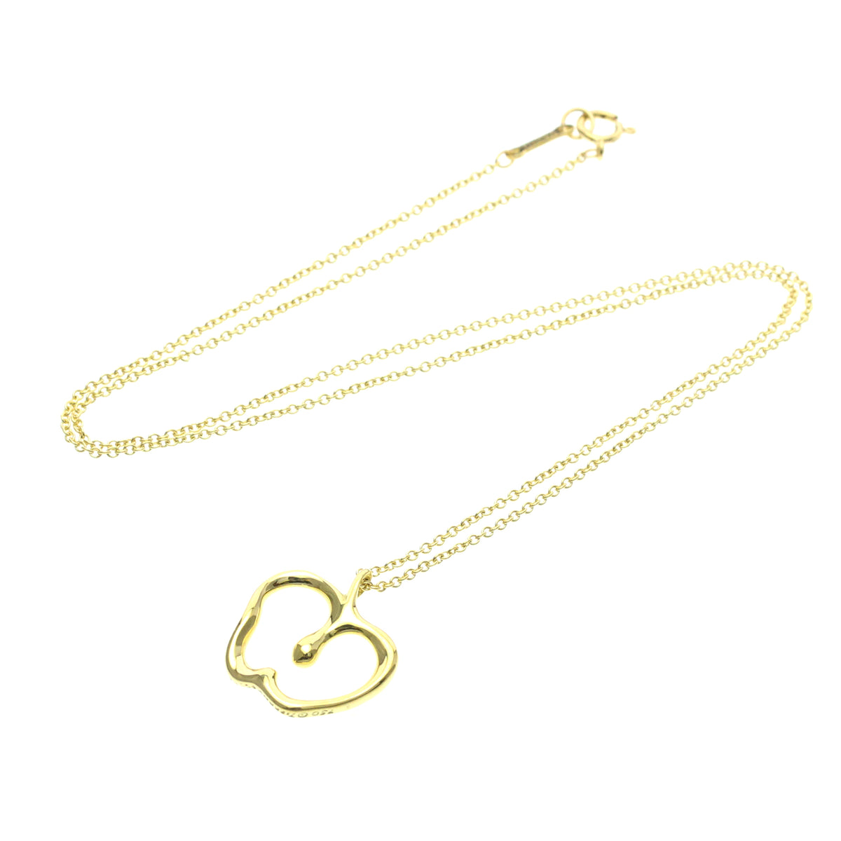 Tiffany & Co. Elsa Peretti Apple Pendant 18K Yellow Gold Gold Yellow_Gold Necklace Jewelry (Pre-Owned)