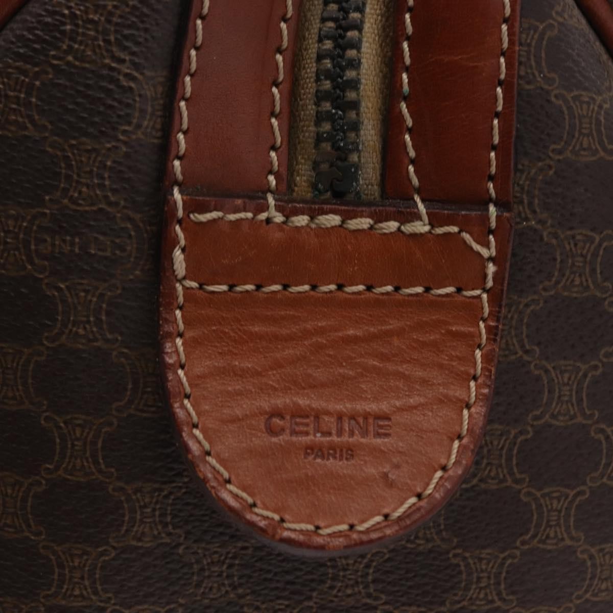 Celine Macadam Macadam With Leather Brown Canvas Tote Bag Bag (Pre-Owned)