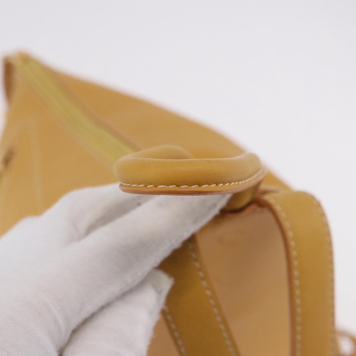 Loewe Anton Leather Yellow Leather Backpack Bag (Pre-Owned)