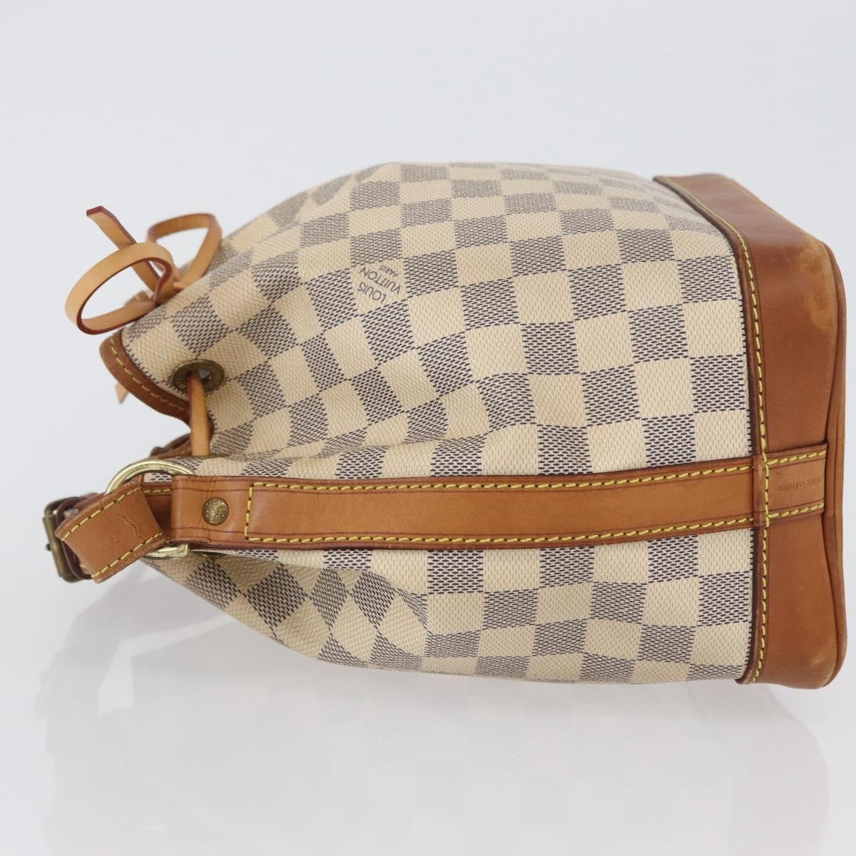 Louis Vuitton Noe Damier Ebene Beige Canvas Shoulder Bag Bag (Pre-Owned)