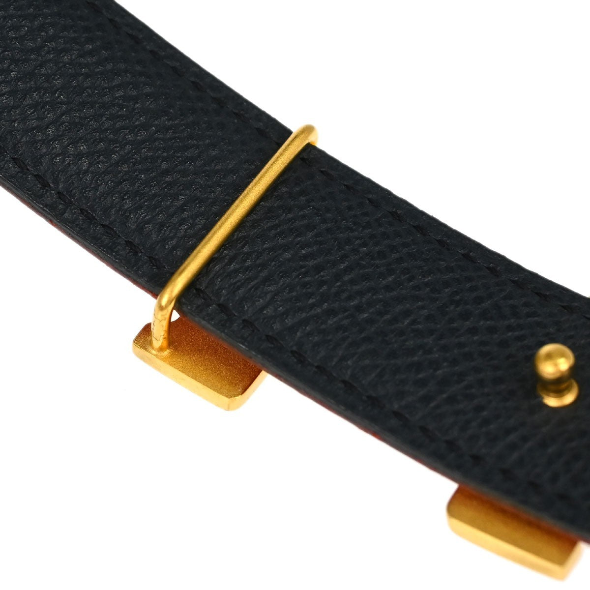 Hermes Constance Reversible Belt Leather Red Leather Belts Accessory (Pre-Owned)