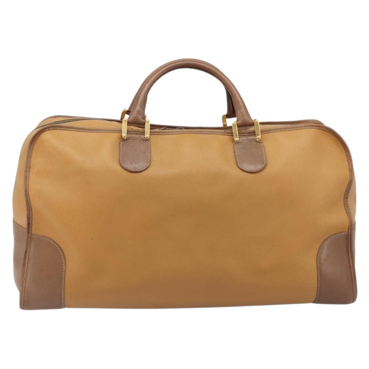 Loewe Amazona Leather Beige Leather Handbag (Pre-Owned)