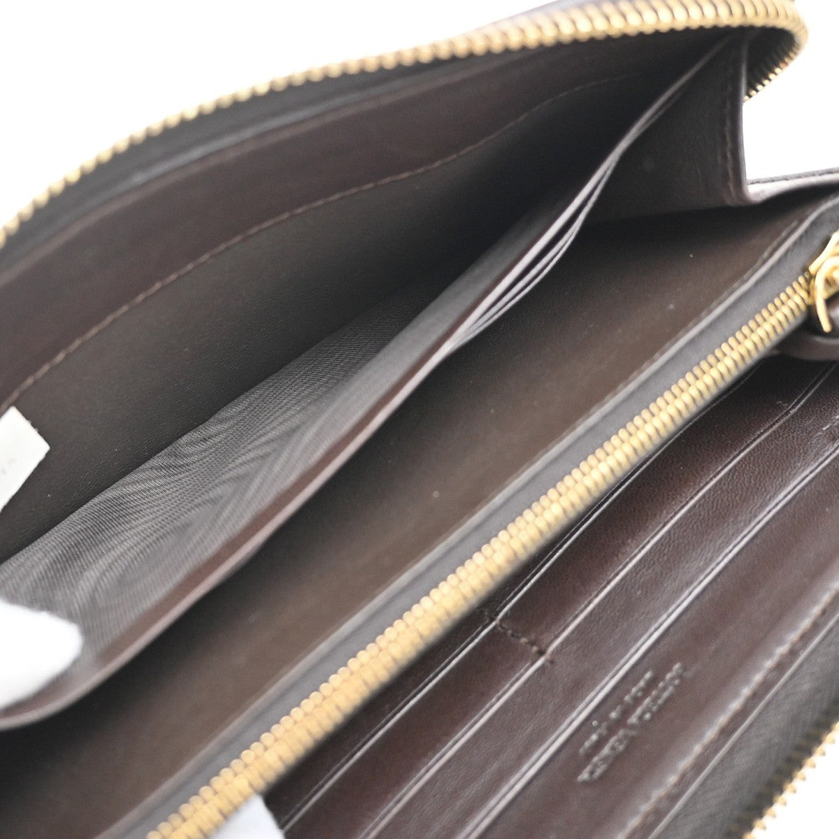 Bottega Veneta Intrecciato Long Zip Leather Brown Leather Wallets Accessory (Pre-Owned)