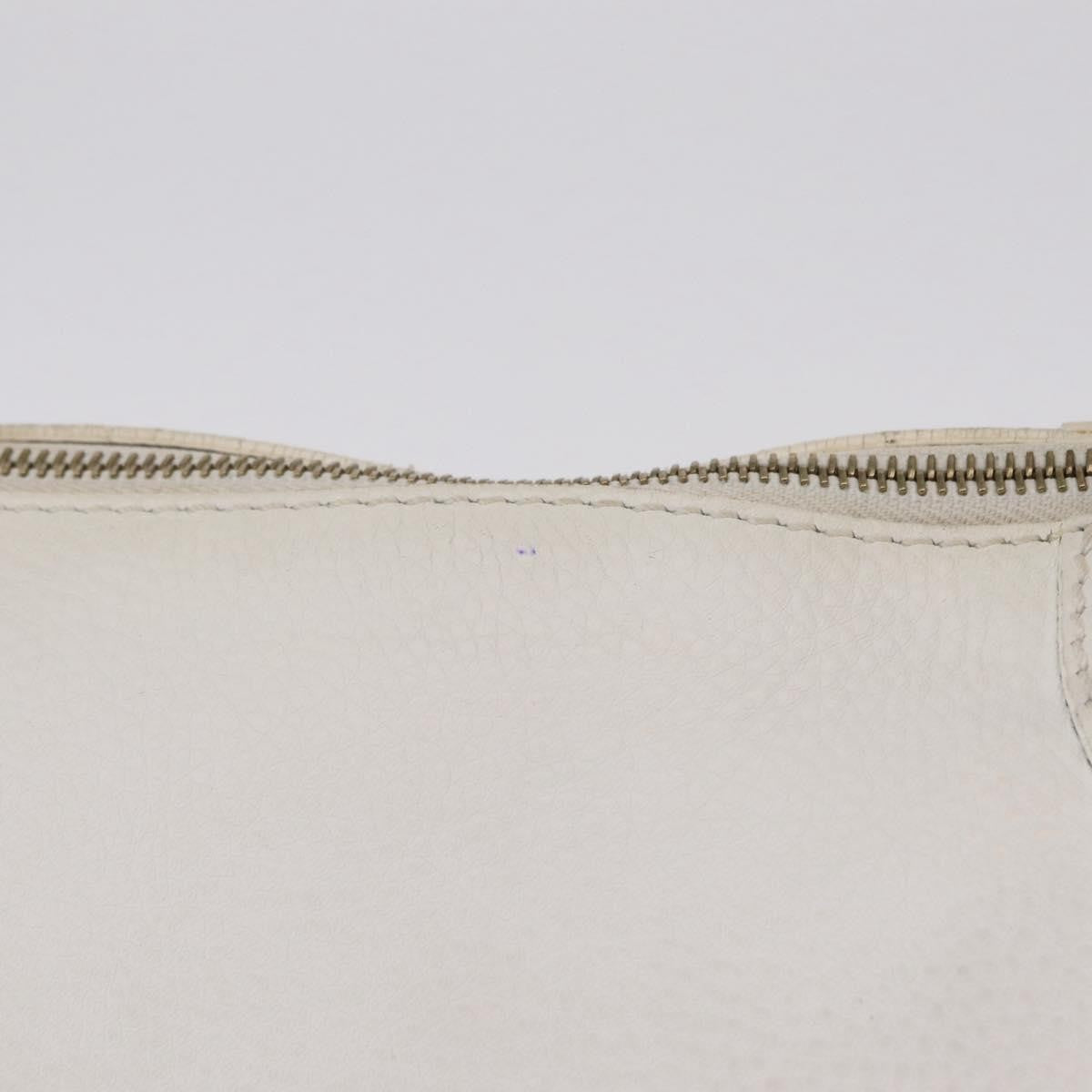 Celine Handbag Leather White Leather Handbag (Pre-Owned)