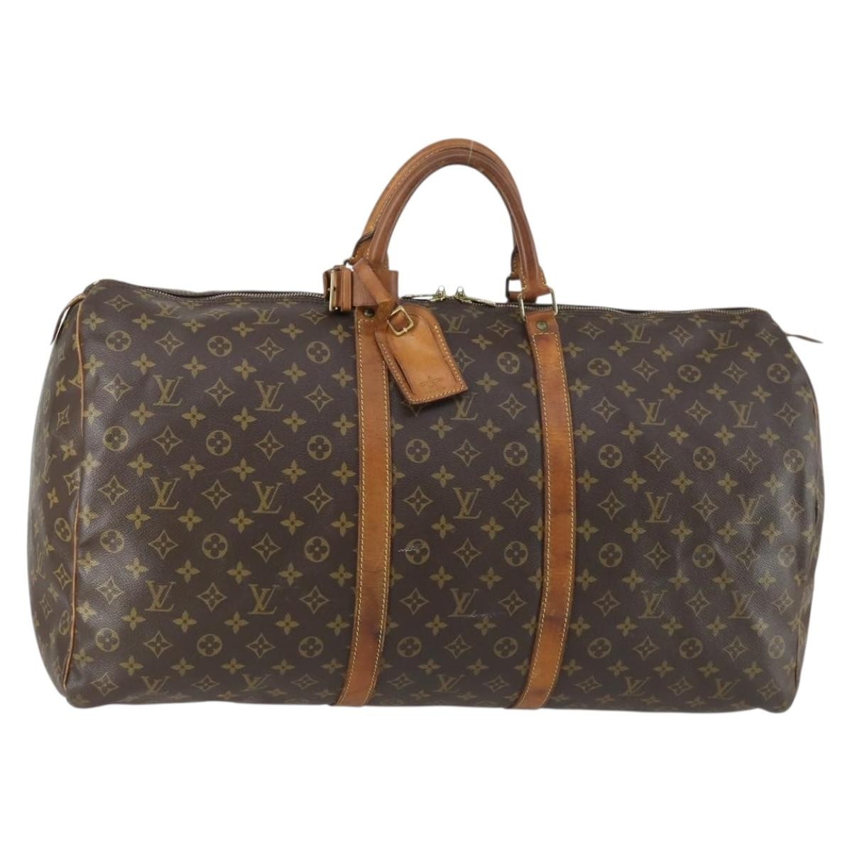 Louis Vuitton Keepall Monogram Canvas Brown Canvas Travel Bag Bag (Pre-Owned)