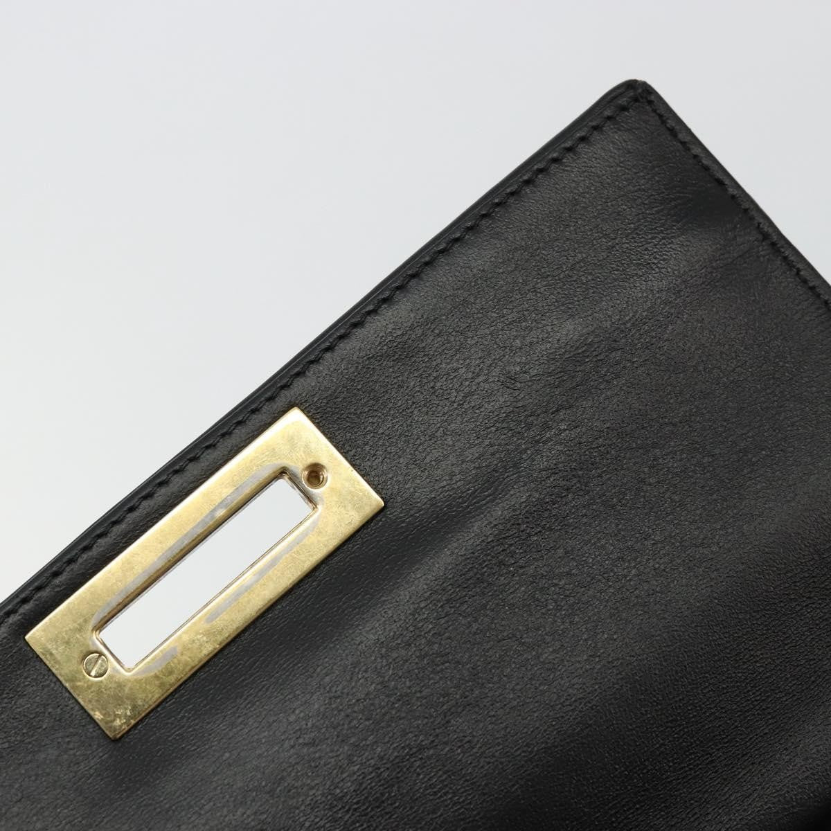 Salvatore Ferragamo Sofia Satchel Leather Black Leather Handbag (Pre-Owned)
