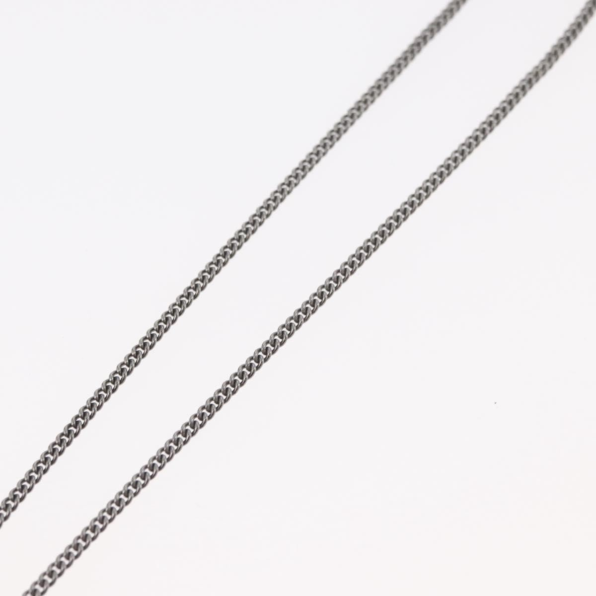 Chanel Coco Long Metal With Faux Pearls And Crystals Black Metal Necklace Jewelry (Pre-Owned)