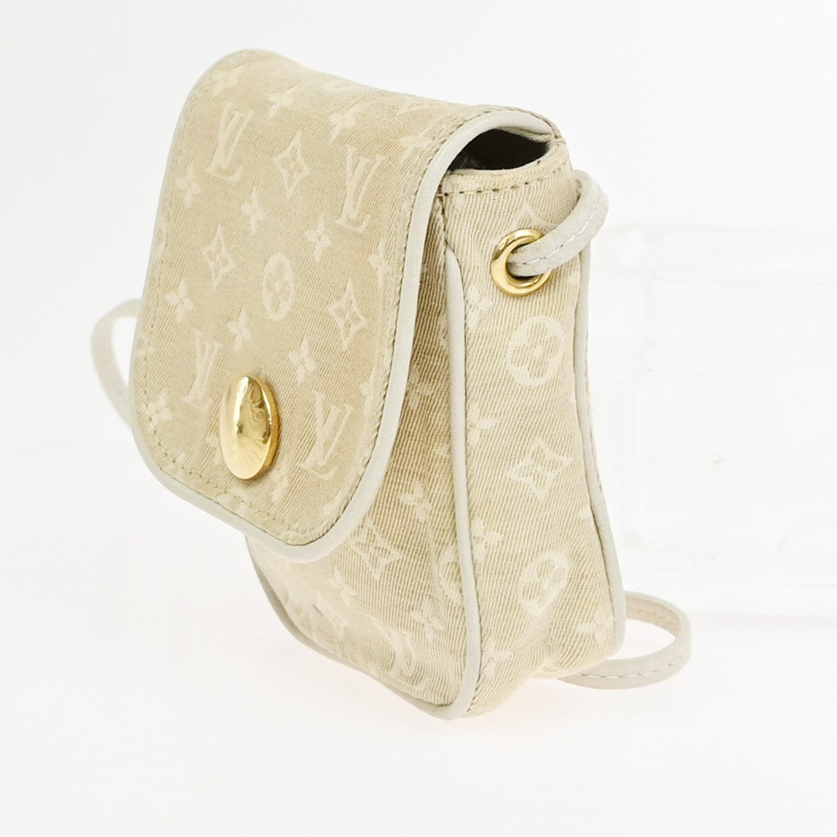 Louis Vuitton Cancun Pochette Monogram Mini Canvas Beige Canvas Clutche & Pouche Bag (Pre-Owned)
