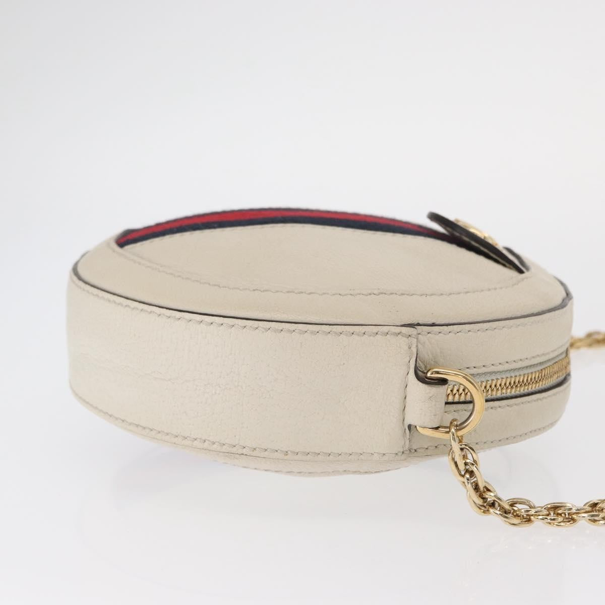 Gucci Gg Marmont Matelasse Leather White Leather Shoulder Bag Bag (Pre-Owned)