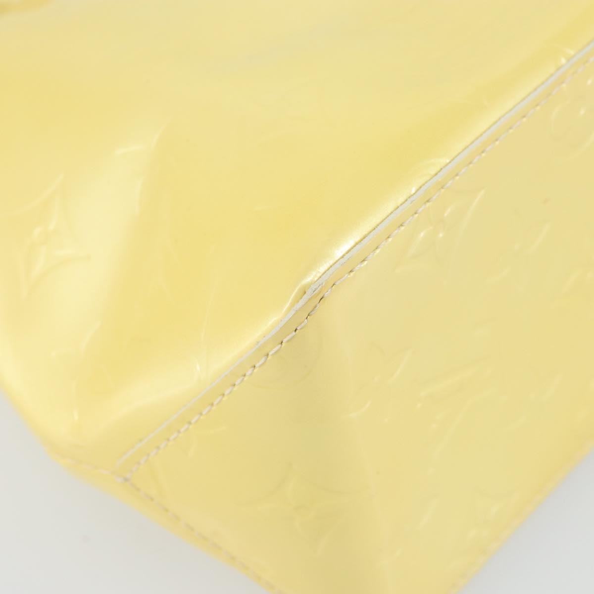 Louis Vuitton Reade Monogram Vernis Yellow Patent_Leather Handbag (Pre-Owned)
