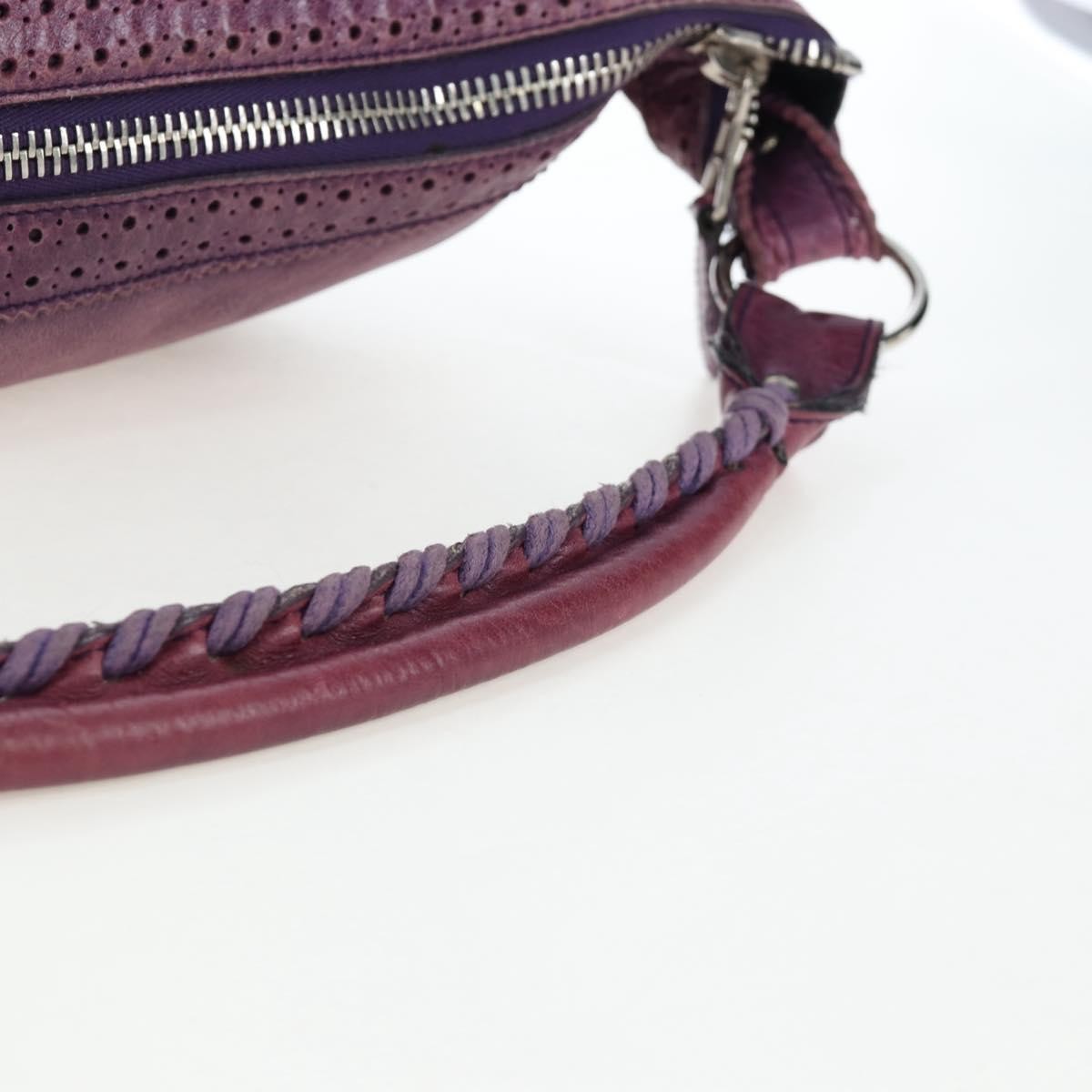 Balenciaga Covered Giant Brogues Day Hobo Leather Purple Leather Shoulder Bag Bag (Pre-Owned)