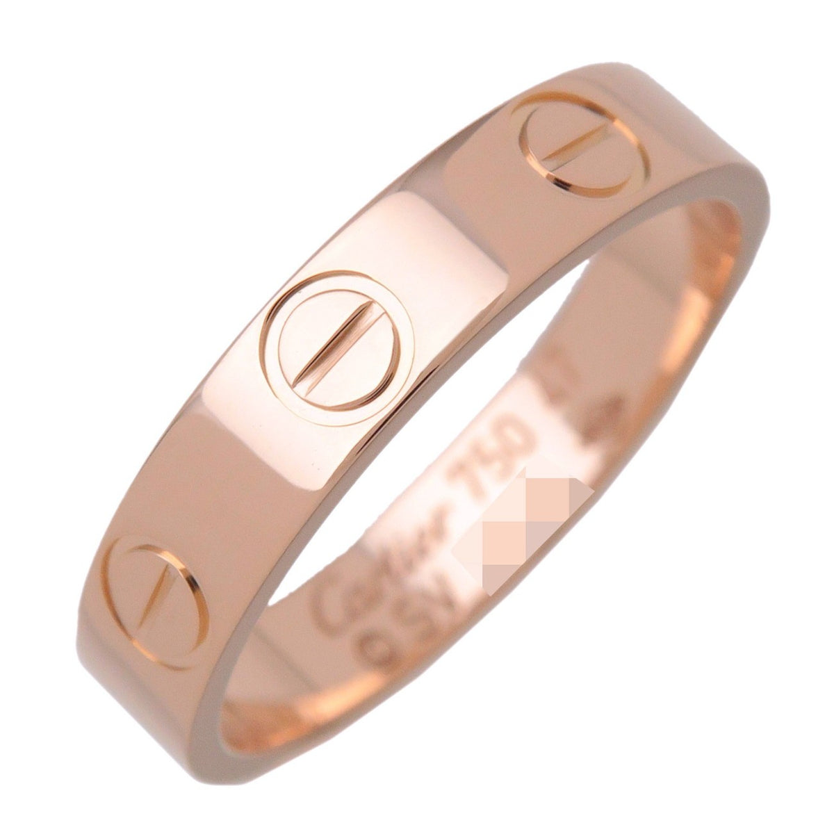 Cartier Love Band 18K Rose Gold Gold Rose_Gold Ring Jewelry (Pre-Owned)