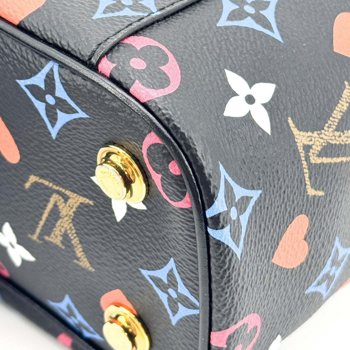Louis Vuitton Vanity Limited Edition Game On Multicolor Monogram Black Canvas Handbag (Pre-Owned)