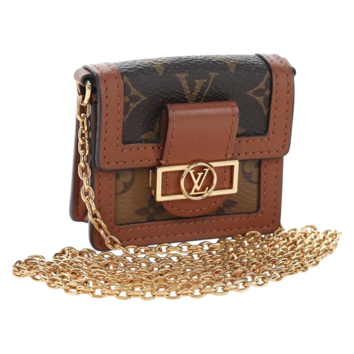 Louis Vuitton Dauphine Reverse Monogram Canvas Brown Canvas Shoulder Bag Bag (Pre-Owned)