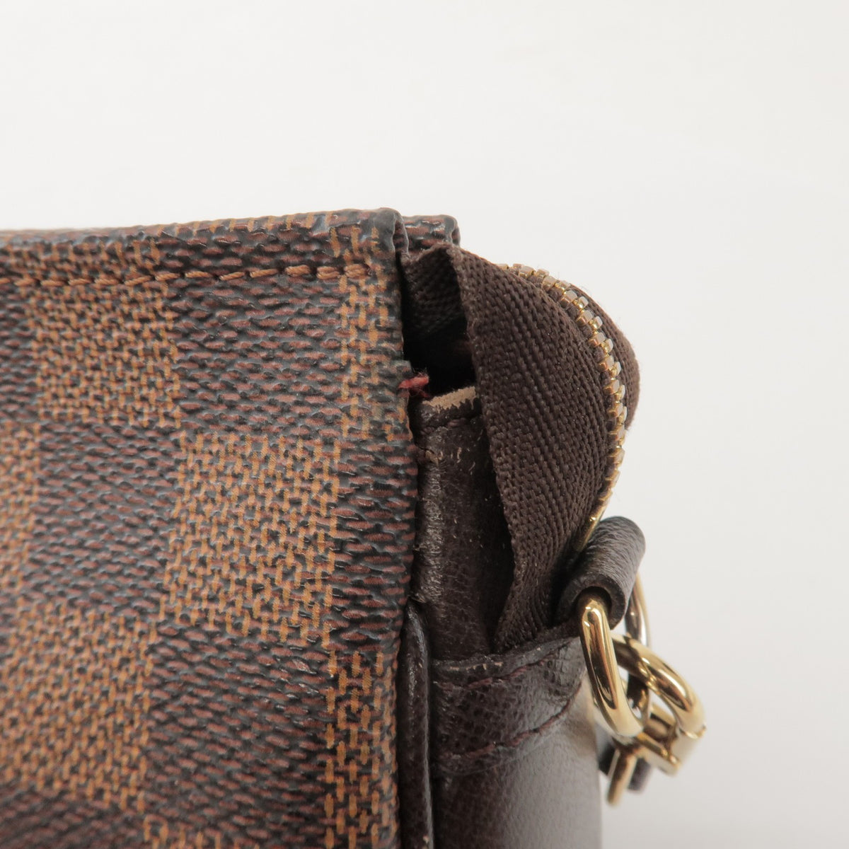 Louis Vuitton Trousse Make Up Damier Brown Canvas Clutche & Pouche Bag (Pre-Owned)
