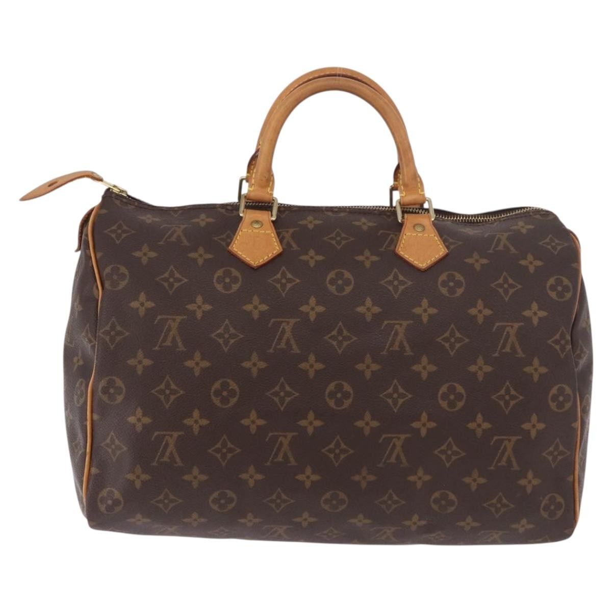 Louis Vuitton Speedy Monogram Canvas Brown Canvas Handbag (Pre-Owned)