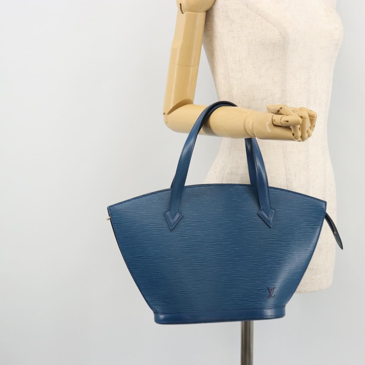 Louis Vuitton Saint Jacques Epi Leather Blue Leather Handbag (Pre-Owned)