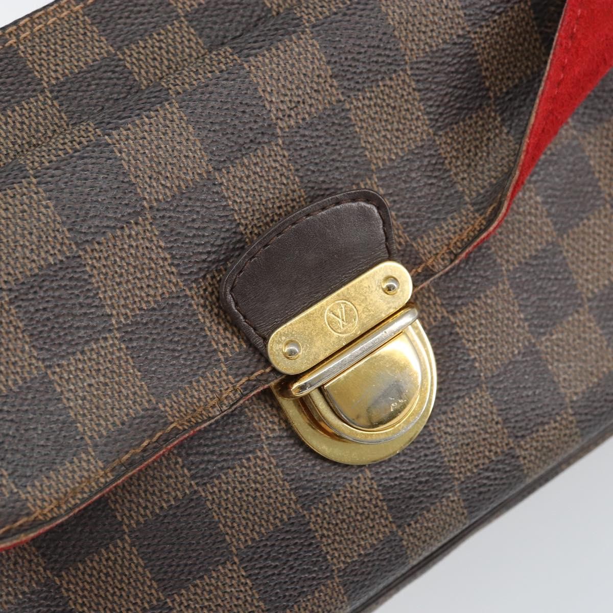 Louis Vuitton Ravello Damier Ebene Brown Canvas Shoulder Bag Bag (Pre-Owned)