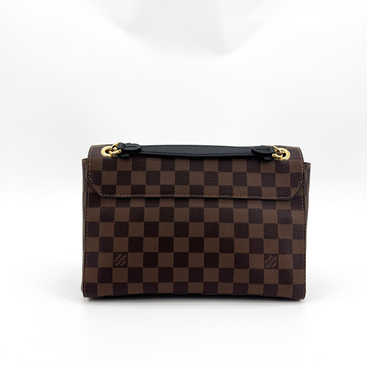 Louis Vuitton Vavin Damier With Leather Brown Canvas Tote Bag Bag (Pre-Owned)